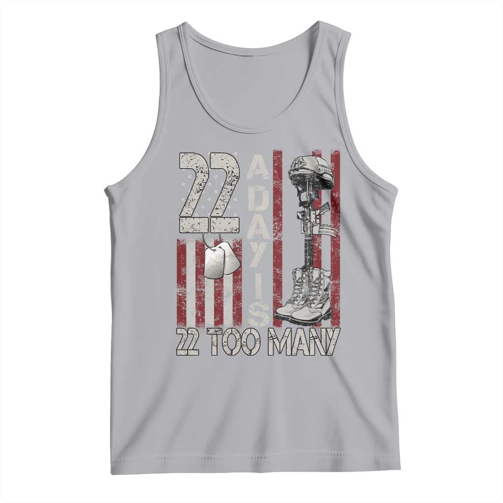 Veteran Suicide Awareness Tank Top 22 A Day Is 22 Too Many