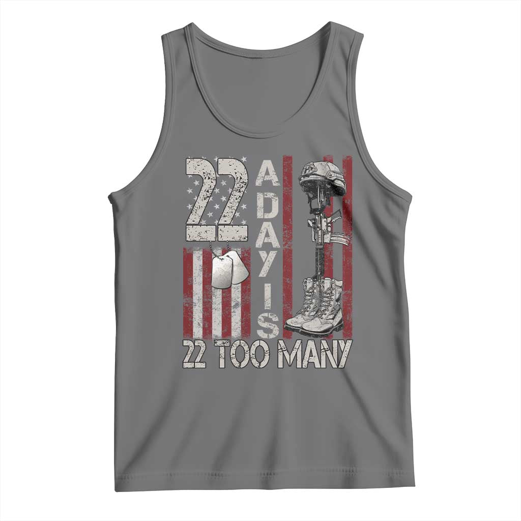 Veteran Suicide Awareness Tank Top 22 A Day Is 22 Too Many