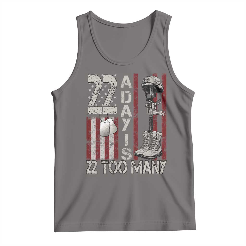 Veteran Suicide Awareness Tank Top 22 A Day Is 22 Too Many