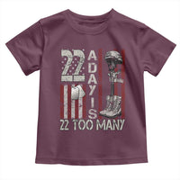 Veteran Suicide Awareness Toddler T Shirt 22 A Day Is 22 Too Many