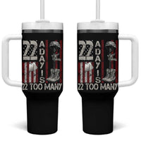 Veteran Suicide Awareness Tumbler With Handle 22 A Day Is 22 Too Many