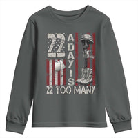 Veteran Suicide Awareness Youth Sweatshirt 22 A Day Is 22 Too Many