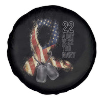 Veteran Suicide Awareness Spare Tire Cover 22 A Day Is 22 Too Many American Flag Ribbon