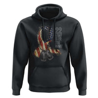 Veteran Suicide Awareness Hoodie 22 A Day Is 22 Too Many American Flag Ribbon