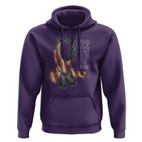 Veteran Suicide Awareness Hoodie 22 A Day Is 22 Too Many American Flag Ribbon