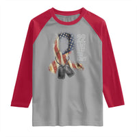 Veteran Suicide Awareness Raglan Shirt 22 A Day Is 22 Too Many American Flag Ribbon