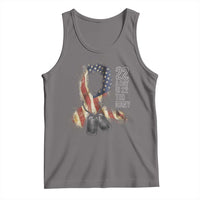 Veteran Suicide Awareness Tank Top 22 A Day Is 22 Too Many American Flag Ribbon