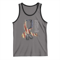 Veteran Suicide Awareness Tank Top 22 A Day Is 22 Too Many American Flag Ribbon