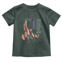 Veteran Suicide Awareness Toddler T Shirt 22 A Day Is 22 Too Many American Flag Ribbon