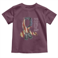 Veteran Suicide Awareness Toddler T Shirt 22 A Day Is 22 Too Many American Flag Ribbon