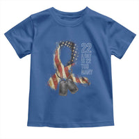 Veteran Suicide Awareness Toddler T Shirt 22 A Day Is 22 Too Many American Flag Ribbon