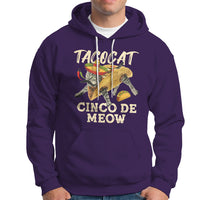 Funny Cinco De Mayo Hoodie Cinco De Mayo Cinco De Meow Mexican Tacocat Tacos Cat Lovers - Wonder Print Shop