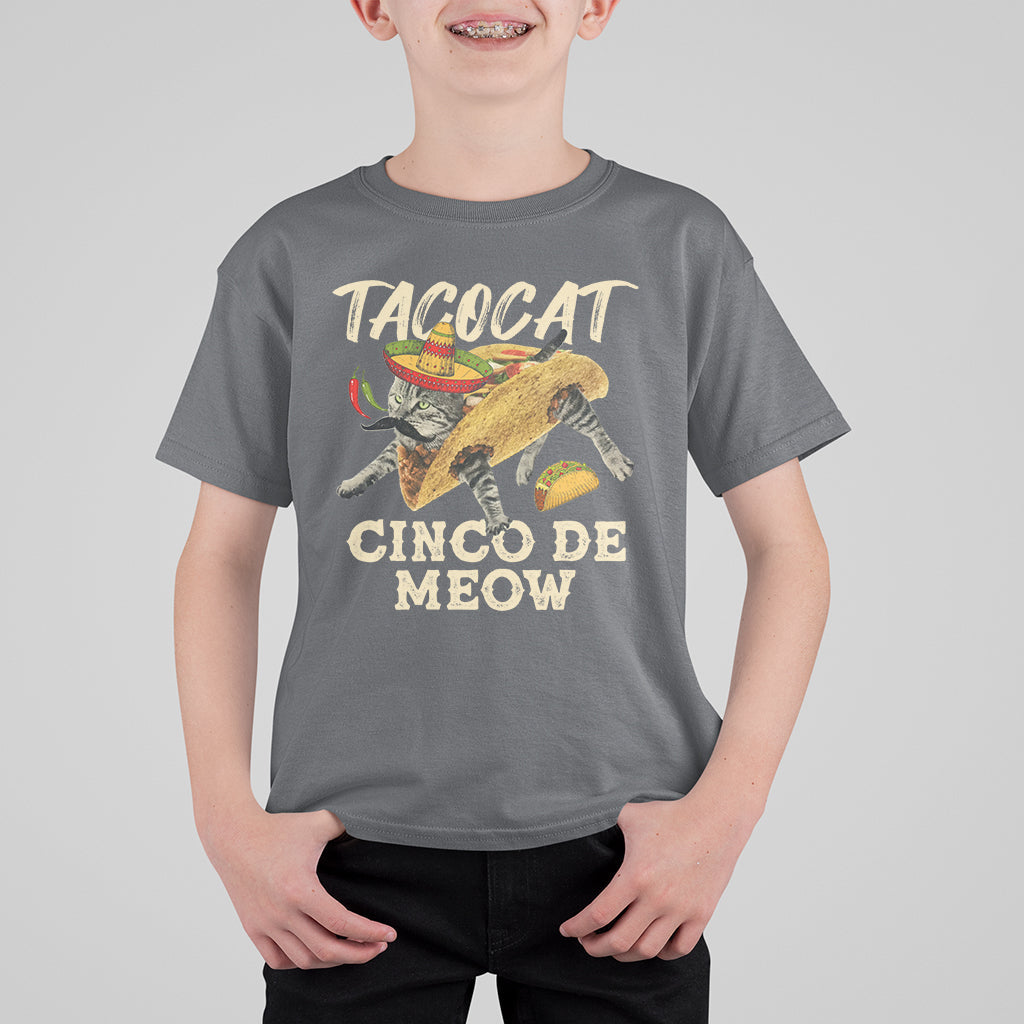Funny Cinco De Mayo T Shirt For Kid Cinco De Mayo Cinco De Meow Mexican Tacocat Tacos Cat Lovers - Wonder Print Shop