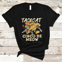 Funny Cinco De Mayo T Shirt Cinco De Mayo Cinco De Meow Mexican Tacocat Tacos Cat Lovers - Wonder Print Shop