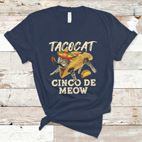 Funny Cinco De Mayo T Shirt Cinco De Mayo Cinco De Meow Mexican Tacocat Tacos Cat Lovers - Wonder Print Shop