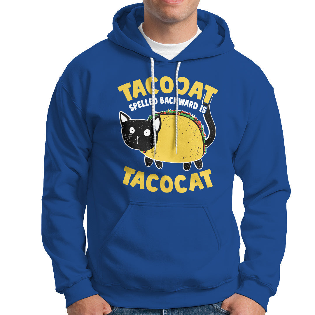 Funny Cinco De Mayo Hoodie Cinco De Mayo Tacocat Spelled Backward Is Tacocat Tacos Cat Lovers - Wonder Print Shop