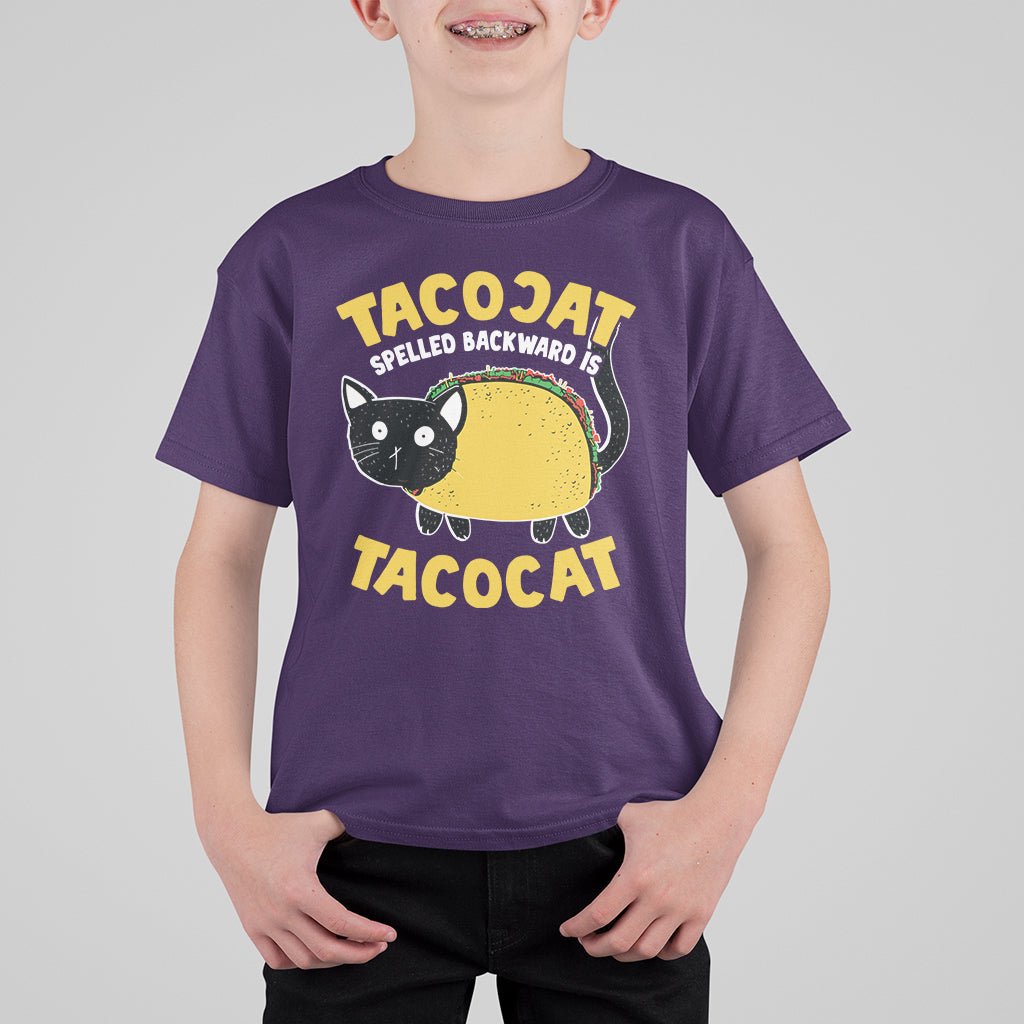 Funny Cinco De Mayo T Shirt For Kid Cinco De Mayo Tacocat Spelled Backward Is Tacocat Tacos Cat Lovers - Wonder Print Shop