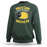 Funny Cinco De Mayo Sweatshirt Cinco De Mayo Tacocat Spelled Backward Is Tacocat Tacos Cat Lovers - Wonder Print Shop