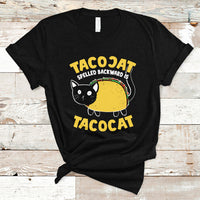 Funny Cinco De Mayo T Shirt Cinco De Mayo Tacocat Spelled Backward Is Tacocat Tacos Cat Lovers - Wonder Print Shop