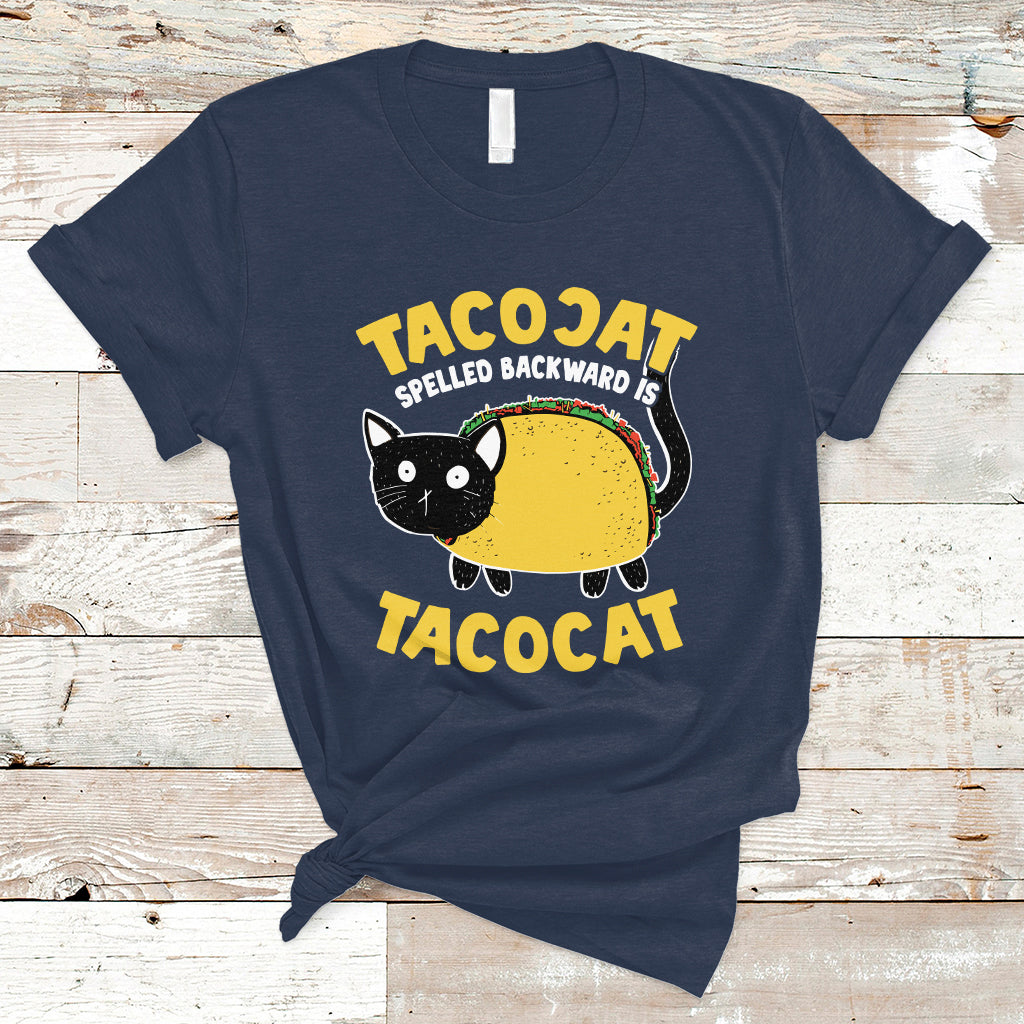 Funny Cinco De Mayo T Shirt Cinco De Mayo Tacocat Spelled Backward Is Tacocat Tacos Cat Lovers - Wonder Print Shop