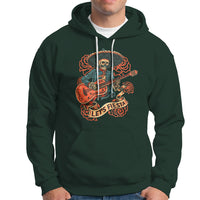 Cinco De Mayo Hoodie Happy Cinco De Mayo Skeleton With Guitar Let's Fiesta - Wonder Print Shop