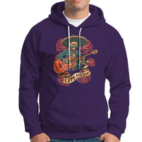 Cinco De Mayo Hoodie Happy Cinco De Mayo Skeleton With Guitar Let's Fiesta - Wonder Print Shop