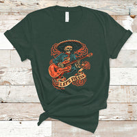 Cinco De Mayo T Shirt Happy Cinco De Mayo Skeleton With Guitar Let's Fiesta - Wonder Print Shop