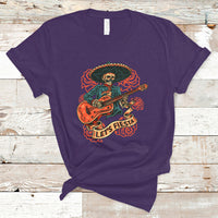 Cinco De Mayo T Shirt Happy Cinco De Mayo Skeleton With Guitar Let's Fiesta - Wonder Print Shop