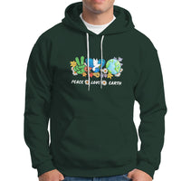 Earth Day Hoodie Earth Day Peace Love Earth Teacher Environment Day Recycle - Wonder Print Shop