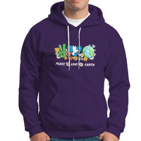 Earth Day Hoodie Earth Day Peace Love Earth Teacher Environment Day Recycle - Wonder Print Shop