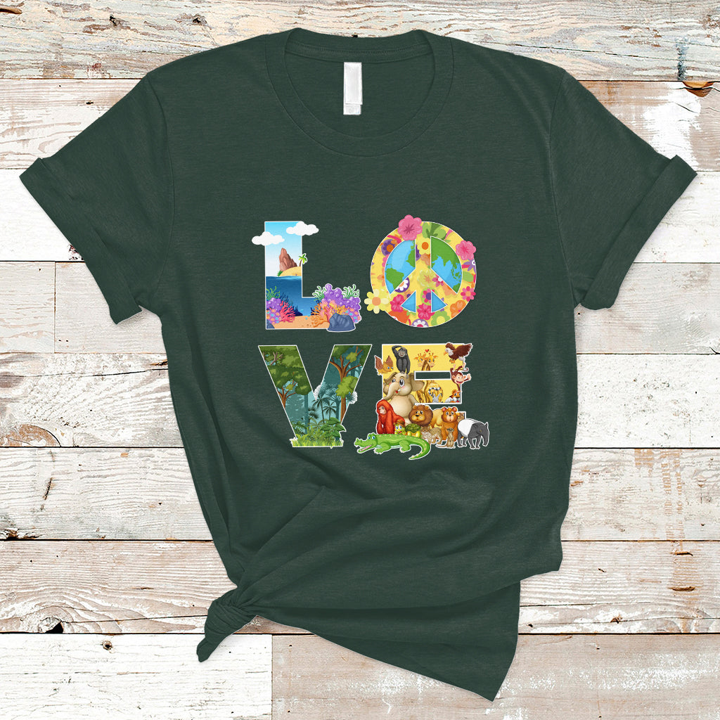 Earth Day T Shirt Love Earth Love Your Mother Every Day Is Earth Day - Wonder Print Shop