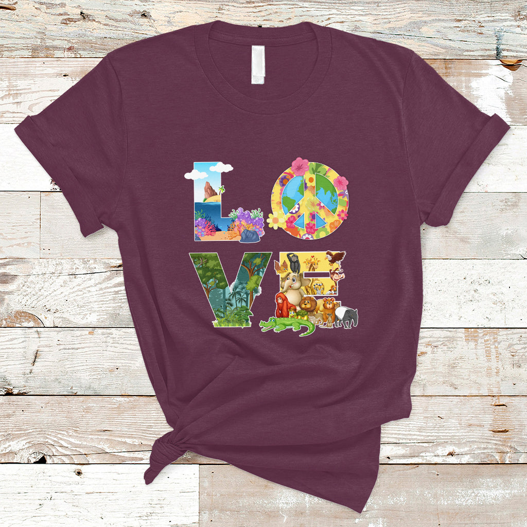 Earth Day T Shirt Love Earth Love Your Mother Every Day Is Earth Day - Wonder Print Shop