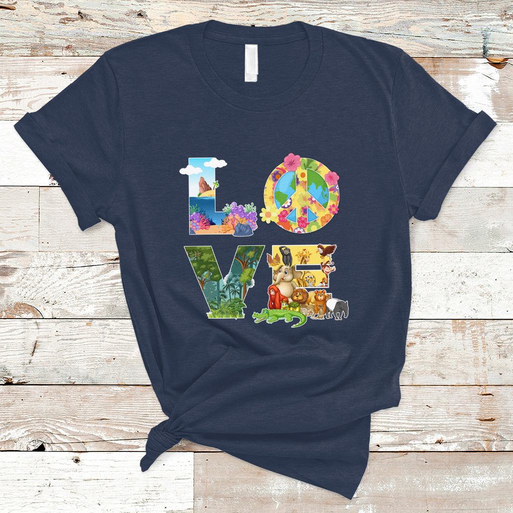 Earth Day T Shirt Love Earth Love Your Mother Every Day Is Earth Day - Wonder Print Shop