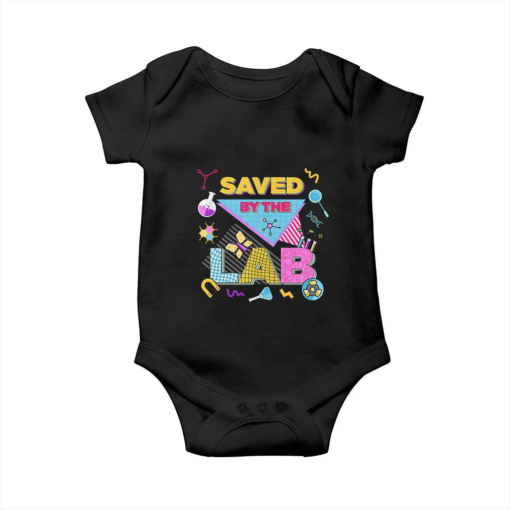 Lab Week Baby Onesie Saved By The Lab Retro Medical Laboratory Tech
