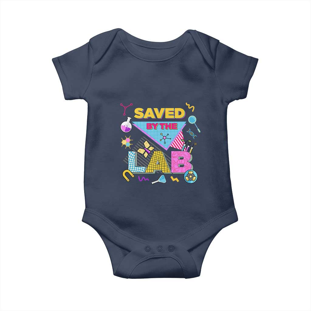 Lab Week Baby Onesie Saved By The Lab Retro Medical Laboratory Tech