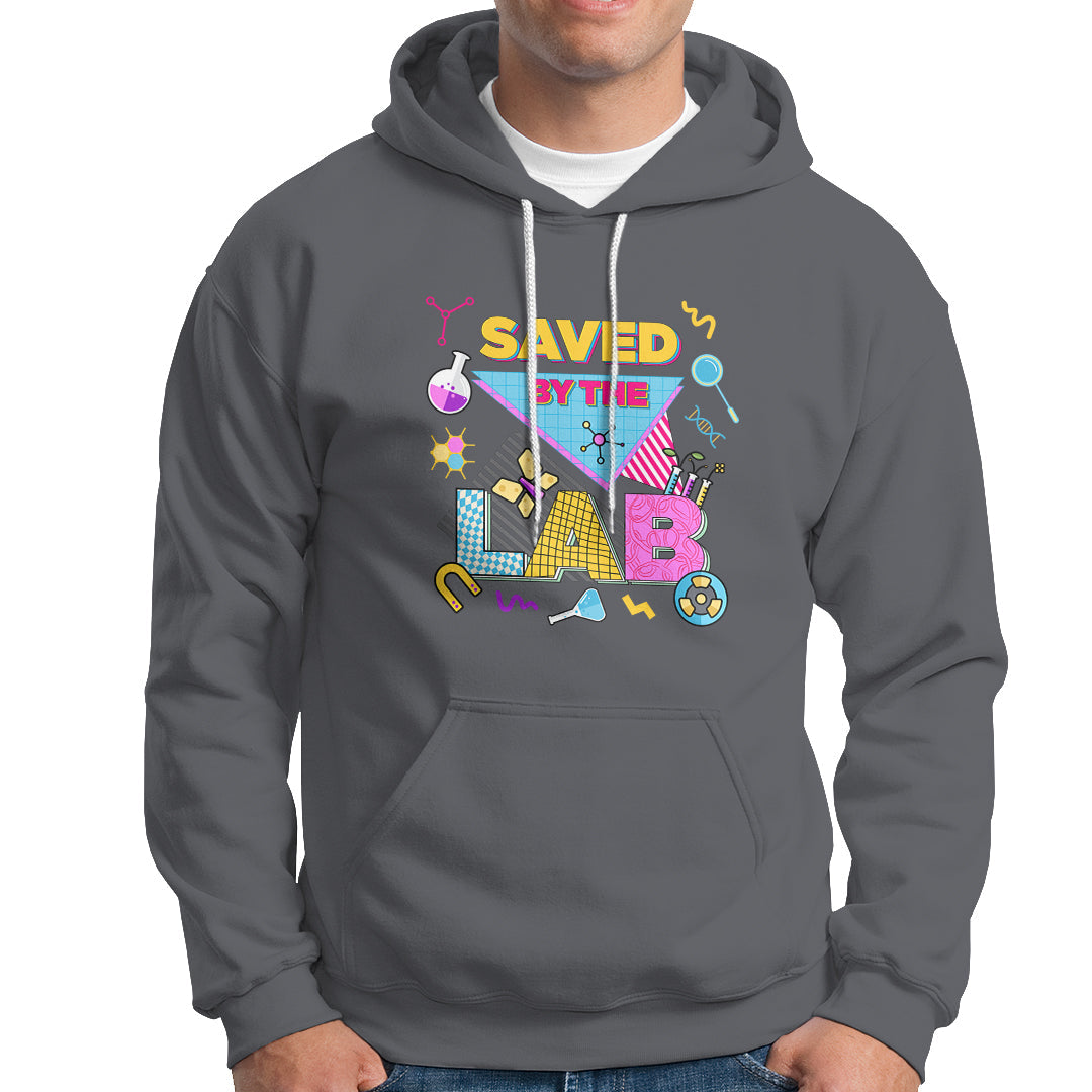 Medical Lab Tech Hoodie Lab Week 2023 Saved By The Lab Retro Medical Laboratory Tech - Wonder Print Shop