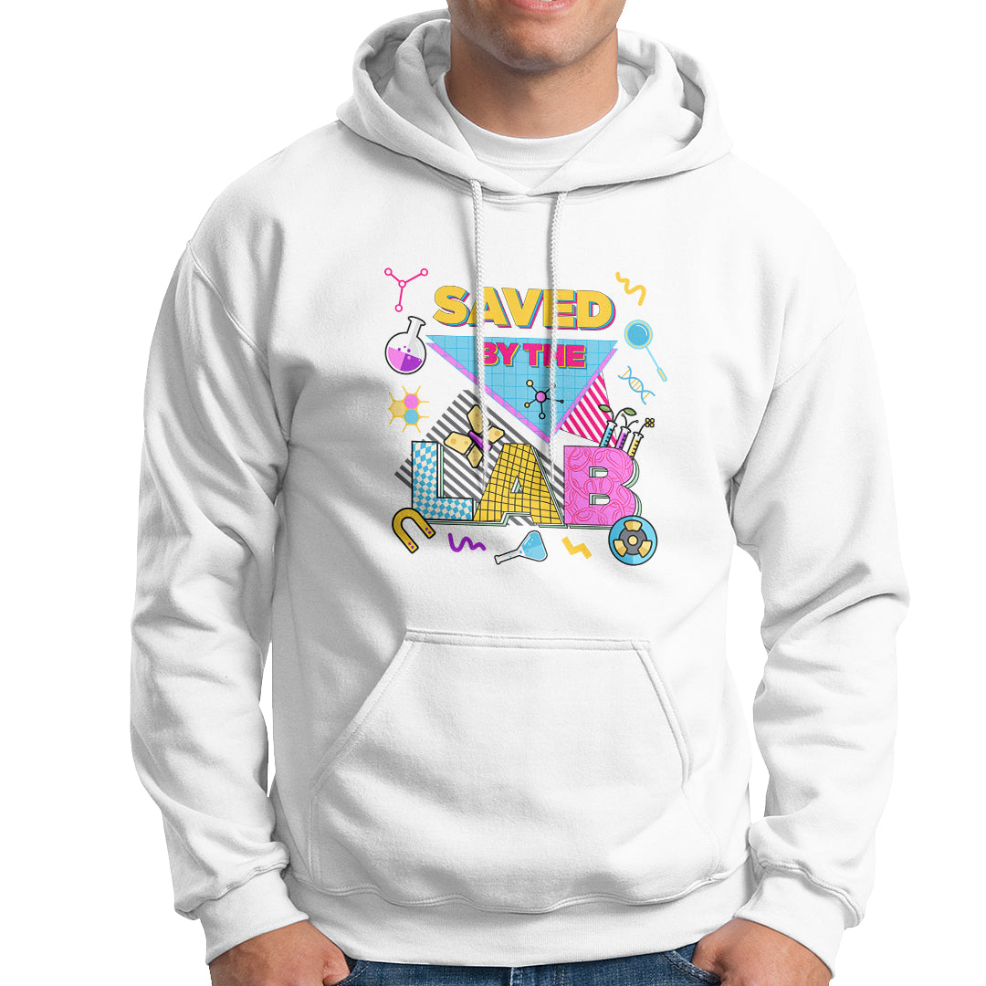 Medical Lab Tech Hoodie Lab Week 2023 Saved By The Lab Retro Medical Laboratory Tech - Wonder Print Shop