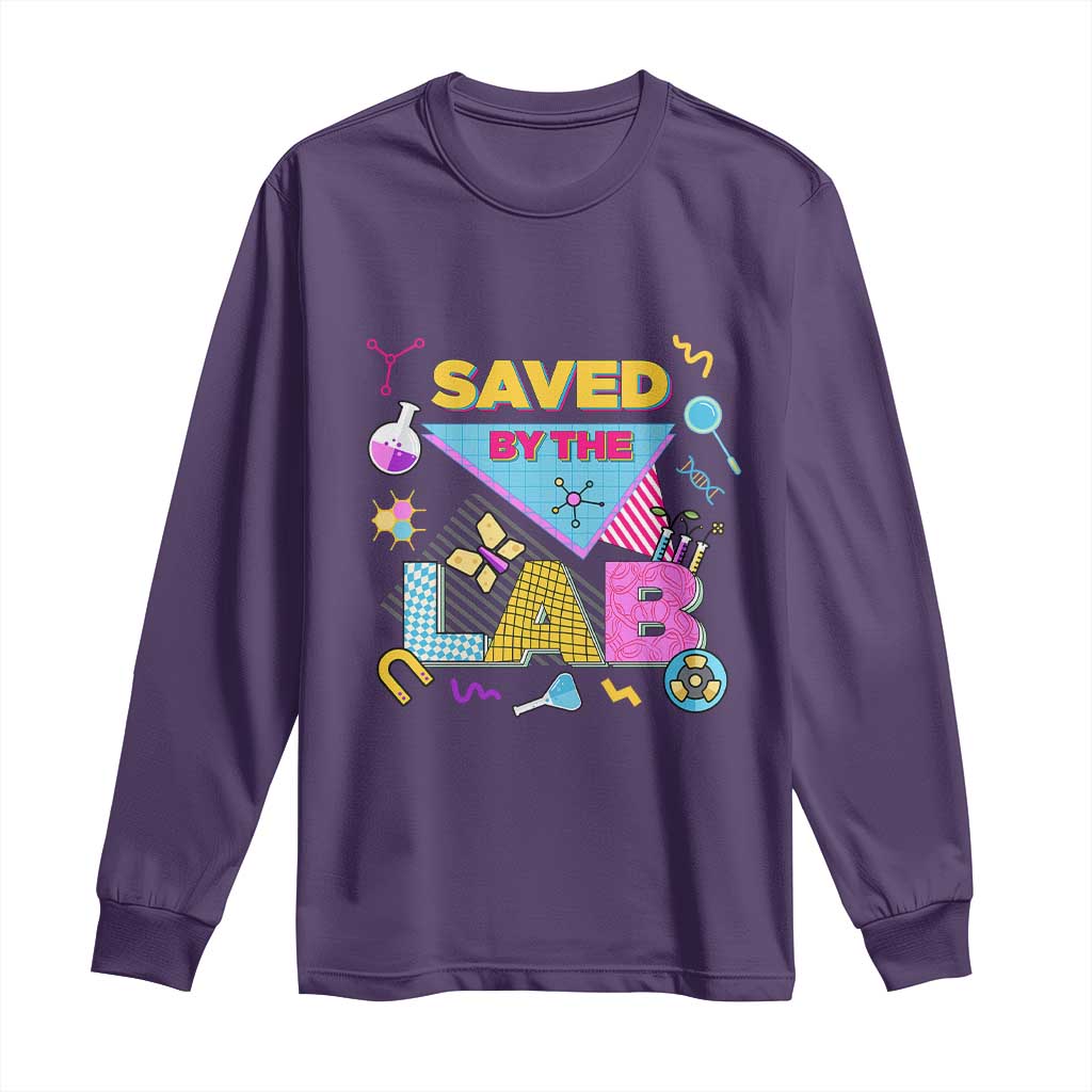 Lab Week Long Sleeve Shirt Saved By The Lab Retro Medical Laboratory Tech