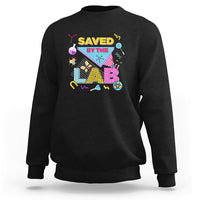 Medical Lab Tech Sweatshirt Lab Week 2023 Saved By The Lab Retro Medical Laboratory Tech - Wonder Print Shop