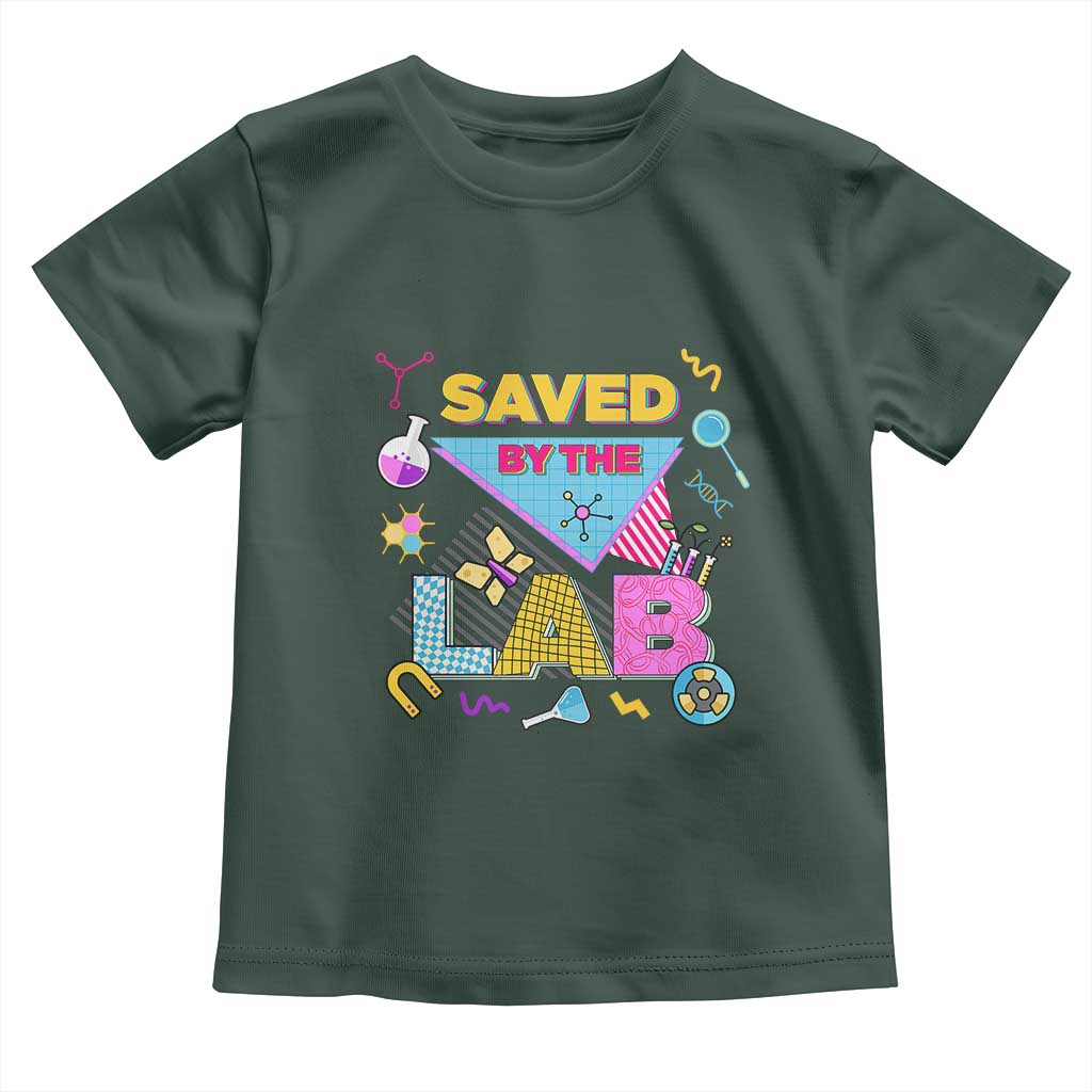 Lab Week Toddler T Shirt Saved By The Lab Retro Medical Laboratory Tech