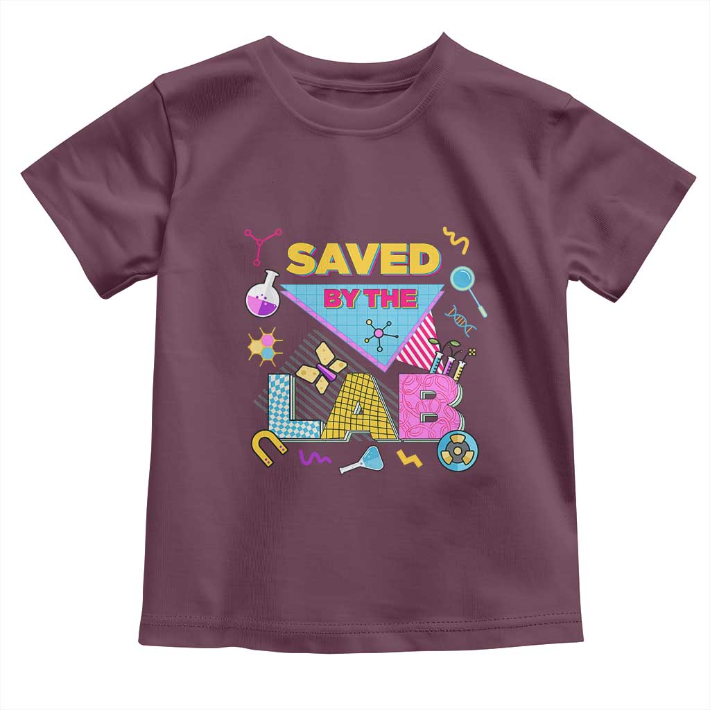 Lab Week Toddler T Shirt Saved By The Lab Retro Medical Laboratory Tech