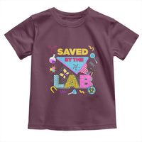 Lab Week Toddler T Shirt Saved By The Lab Retro Medical Laboratory Tech