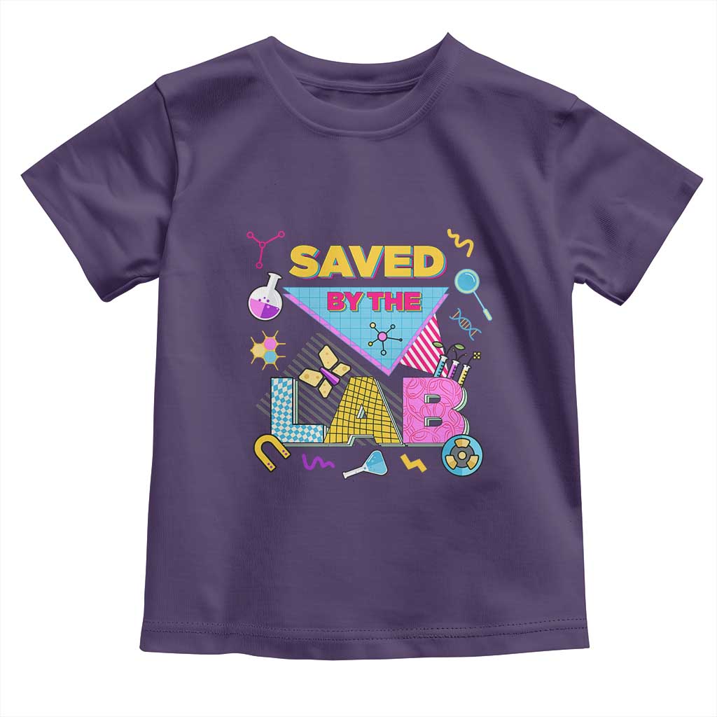 Lab Week Toddler T Shirt Saved By The Lab Retro Medical Laboratory Tech