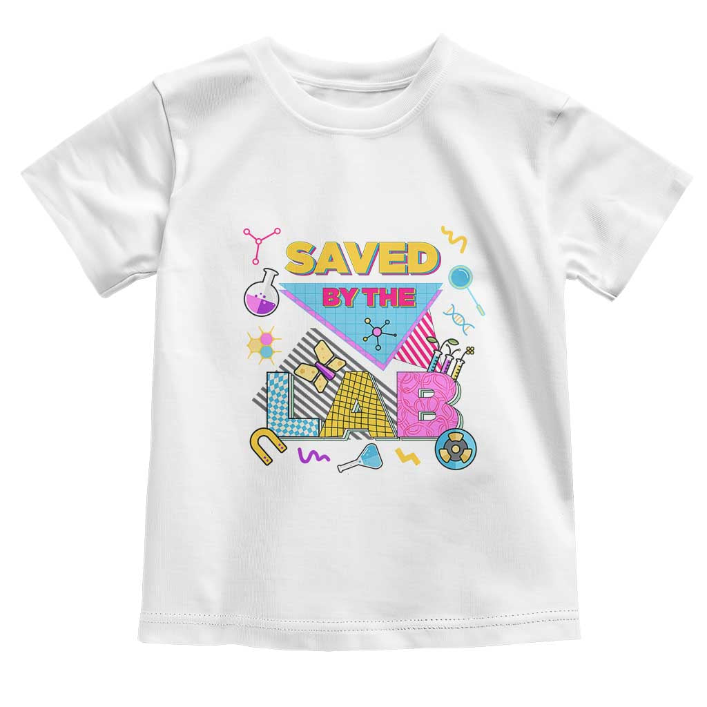 Lab Week Toddler T Shirt Saved By The Lab Retro Medical Laboratory Tech