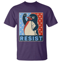 Funny Penguin Resist Graphic T Shirt Resist Protest Against Tariffs