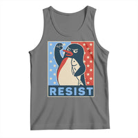 Funny Penguin Resist Graphic Tank Top Resist Protest Against Tariffs