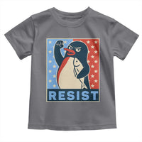 Funny Penguin Resist Graphic Toddler T Shirt Resist Protest Against Tariffs