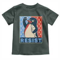 Funny Penguin Resist Graphic Toddler T Shirt Resist Protest Against Tariffs