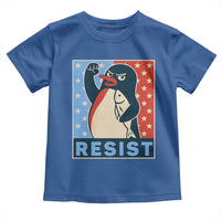 Funny Penguin Resist Graphic Toddler T Shirt Resist Protest Against Tariffs
