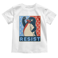 Funny Penguin Resist Graphic Toddler T Shirt Resist Protest Against Tariffs